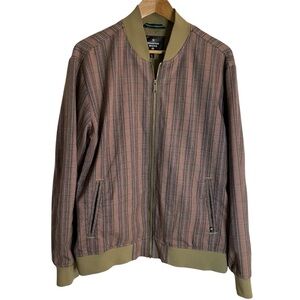 Houston White Target Tailored Bomber Jacket Men's L Full Zip Preppy Old Money